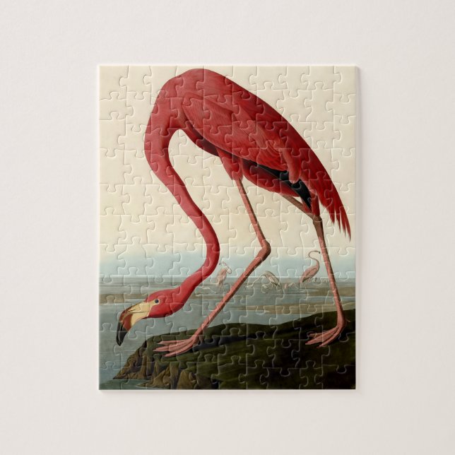 Audubon American Flamingo Pussel (Vertikal)