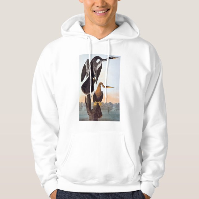 Audubon: Anhinga Sweatshirt Med Luva (Framsida)
