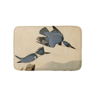 Audubon Belted Kingfisher Wildlife Bird Badrumsmatta