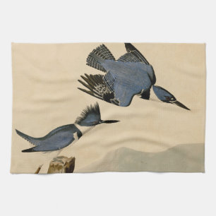 Audubon Belted Kingfisher Wildlife Bird Kökshandduk