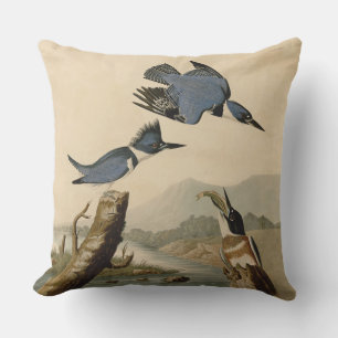 Audubon Belted Kingfisher Wildlife Bird Kudde