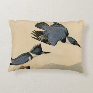 Audubon Belted Kingfisher Wildlife Bird Prydnadskudde