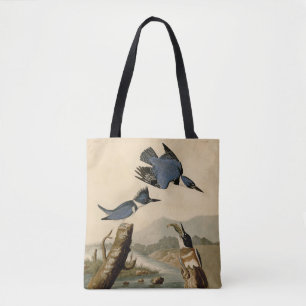 Audubon Belted Kingfisher Wildlife Bird Tygkasse