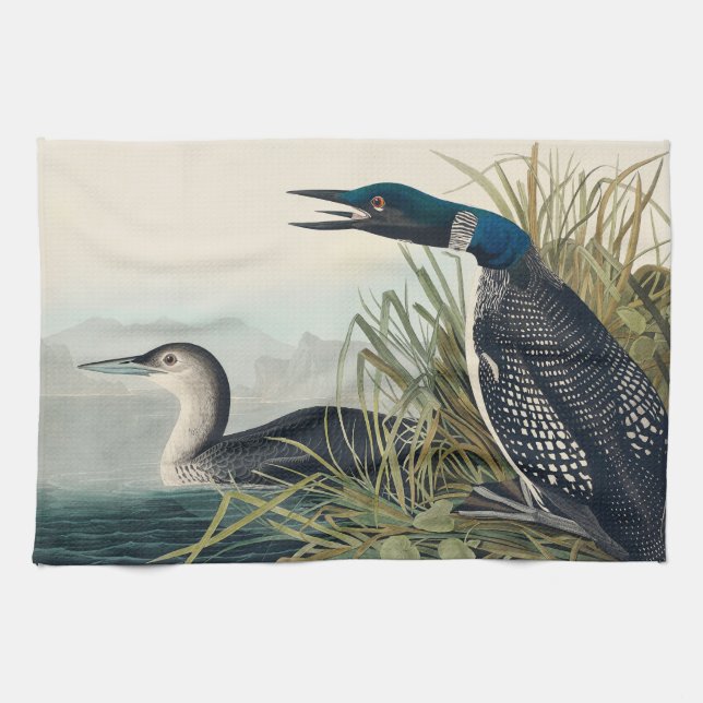 Audubon Bird Loon Diver Classic Kökshandduk (Horisontell)