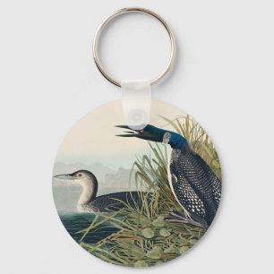 Audubon Bird Loon Diver Classic Nyckelring