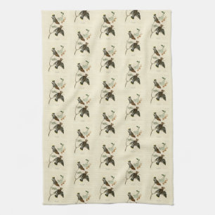 Audubon Birds America (Bohemian Chatterer (Waxwing Kökshandduk
