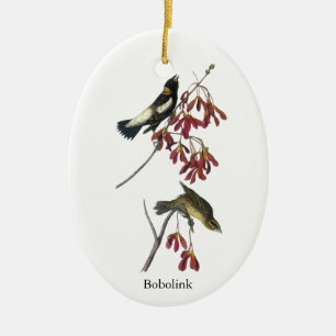 Audubon Bobolink Julgransprydnad Keramik
