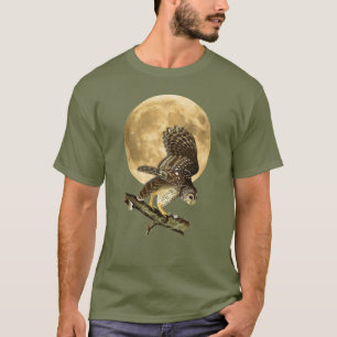 Audubon bommade för ugglamåneskjortan Halloween T-shirt