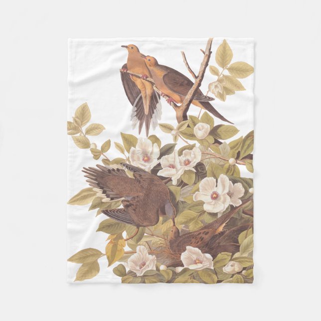 Audubon Carolina Turtle Dove Fleece Blanket (Framsidan)