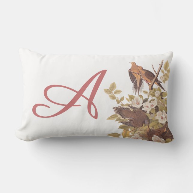 Audubon Carolina Turtle Dove Personlig Pillow Lumbarkudde (Framsida)