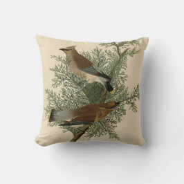 Audubon Cedar Waxwing Bird Kudde