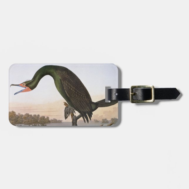 Audubon: Dubbla krönad Cormorant Bagagebricka (Horisontell Framsida)
