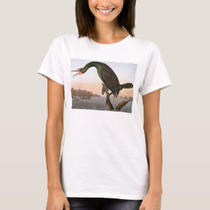 Audubon: Dubbla krönad Cormorant Tee Shirt