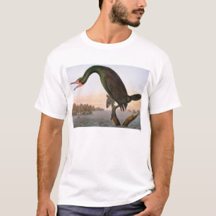 Audubon: Dubbla krönad Cormorant Tee Shirt