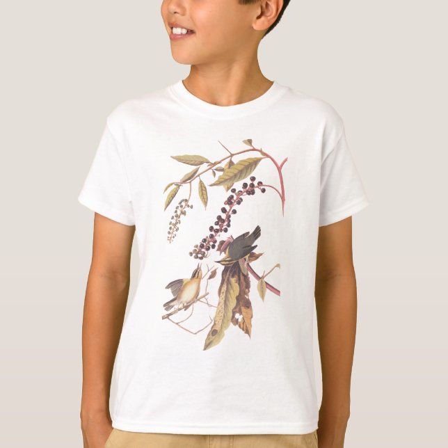 Audubon Eating Warbler i Mask Tee (Framsida)
