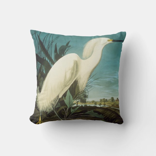 Audubon: Egret Kudde (Framsida)