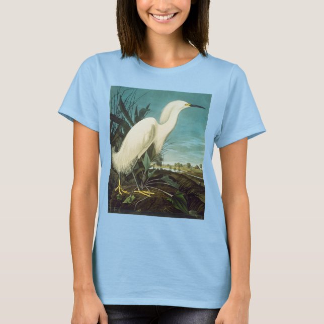 Audubon: Egret T Shirt (Framsida)