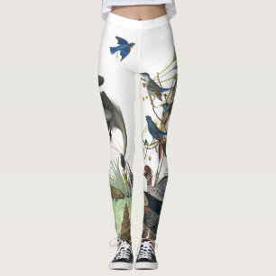 Audubon fågeldjurliv All över tryckdamasker Leggings