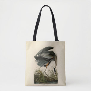 Audubon Great Blue Hägrar Marsh Fågel Tygkasse