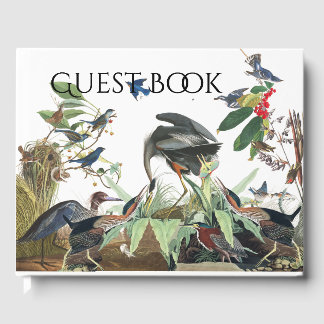Audubon Heron Collage Birds Wildlife Guest Bok