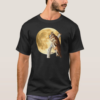 Audubon Lång-gå i ax ugglamåneskjortan Halloween Tee