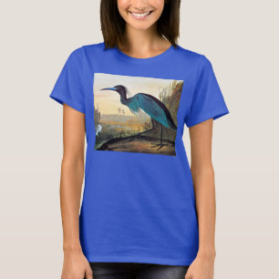 Audubon: Lite blåttHeron Tee Shirt