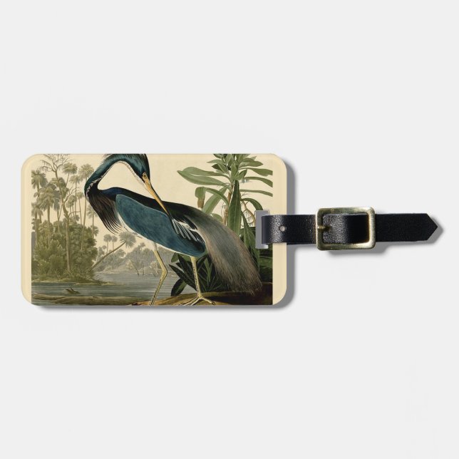 Audubon Louisiana Heron Birds America Art Bagagebricka (Horisontell Framsida)