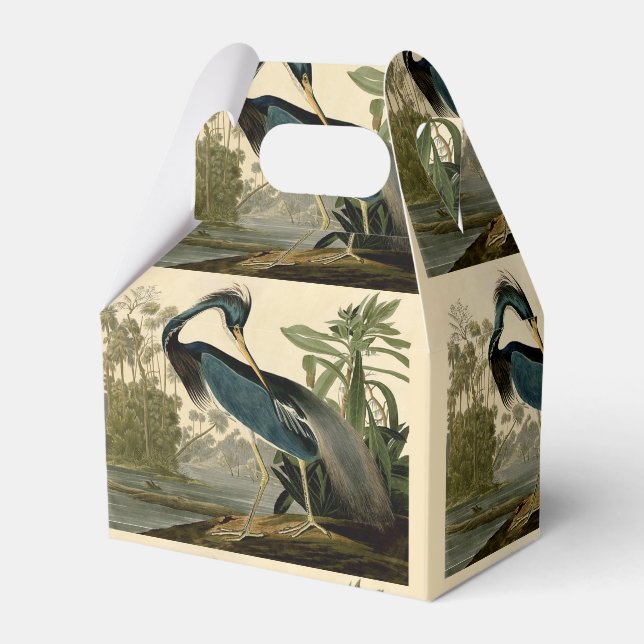 Audubon Louisiana Heron Birds America Art Presentaskar (Framsidan Sidan)