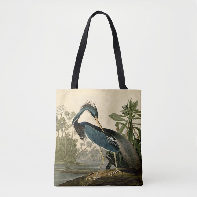 Audubon Louisiana Heron Birds America Art Tygkasse (Framsida)