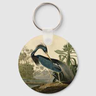 Audubon Louisiana Heron Vatten Bird Nyckelring
