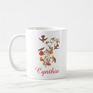 Audubon Mango Hummingbird i Gem Färg Kaffemugg