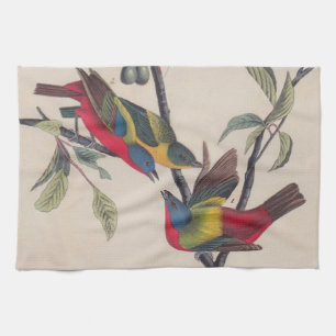 Audubon Pavisserligen Bunting Bird Wildlife Kökshandduk