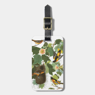 Audubon pläterar 12 Baltimore Oriole Bagagebricka