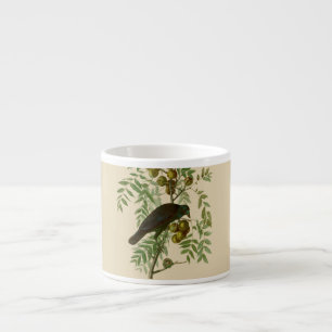 Audubon Purple Grackle Fågeltryck Vintage Botanisk Espressomugg