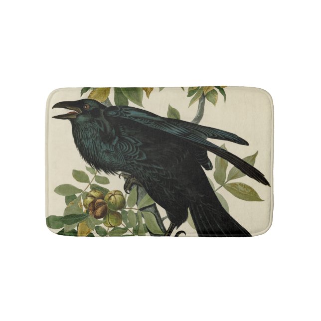 Audubon Raven Bird Classic Artwork Badrumsmatta (Framsidan)