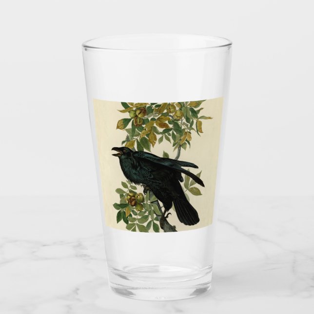Audubon Raven Bird Classic Artwork Glaskopp (Framsida)