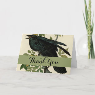 Audubon Raven Bird Classic Artwork Tack Kort