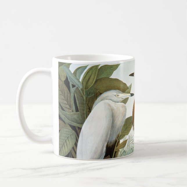 Audubon: Rödaktig Egret eller lilaHeron Kaffemugg (Vänster)