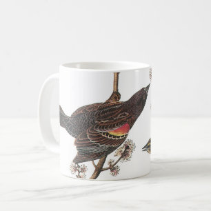 Audubon, rödvingad Blackbird Kaffemugg