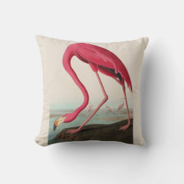Audubon Rosa American Flamingo, Plate CCXXXI Kudde