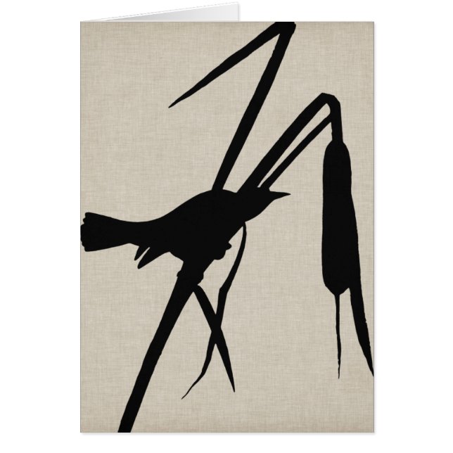 Audubon Silhouette II Hälsningskort (Framsidan)