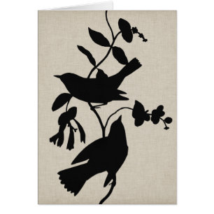 Audubon Silhouette IV Hälsningskort