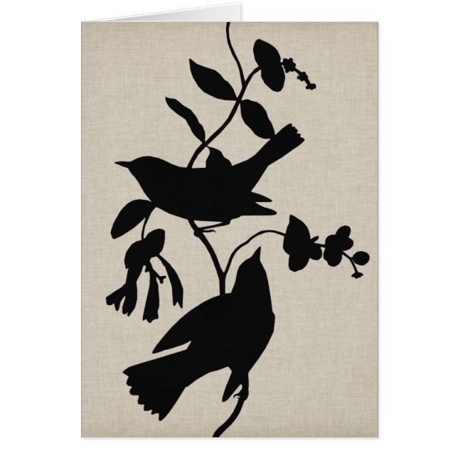 Audubon Silhouette IV Hälsningskort (Framsidan)