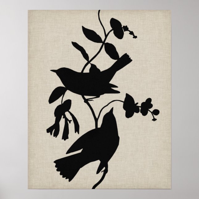 Audubon Silhouette IV Poster (Framsidan)
