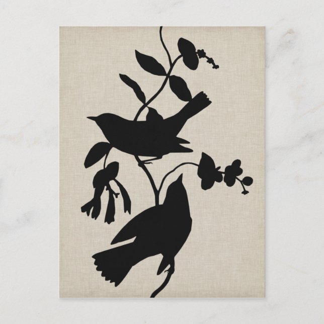 Audubon Silhouette IV Vykort (Framsida)