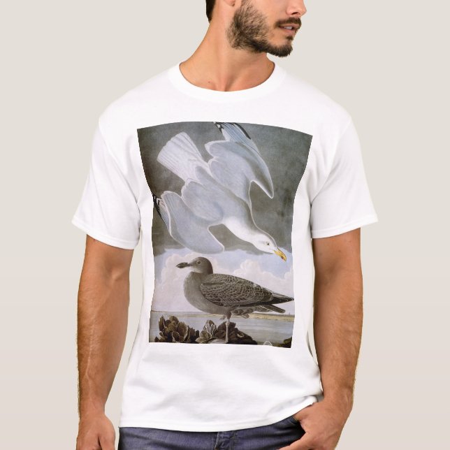 Audubon: Sillfiskmås T-shirt (Framsida)
