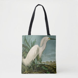 Audubon Snowy Heron White Egret Birding Tygkasse