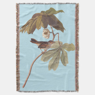 Audubon Swamp Sparrow Bird on Vild Mandrake Filt