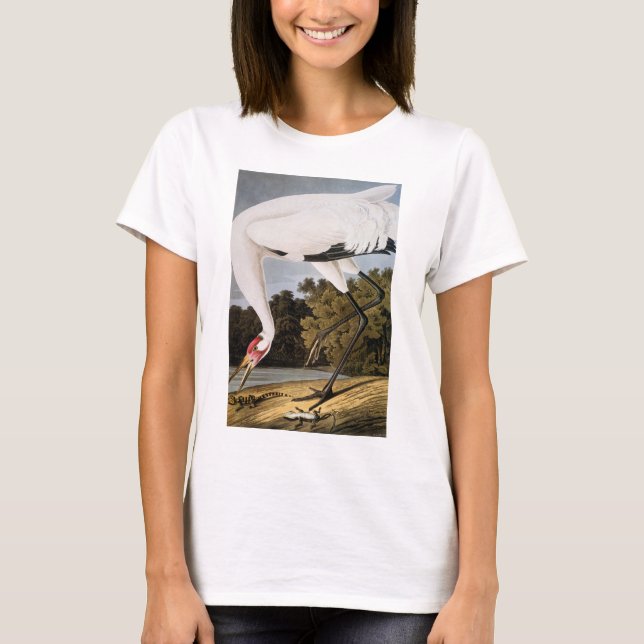 Audubon: Tjuta kranen T Shirt (Framsida)