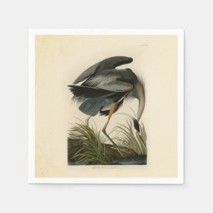 Audubon Underbar Blue Heron Marsh Bird Pappersservett